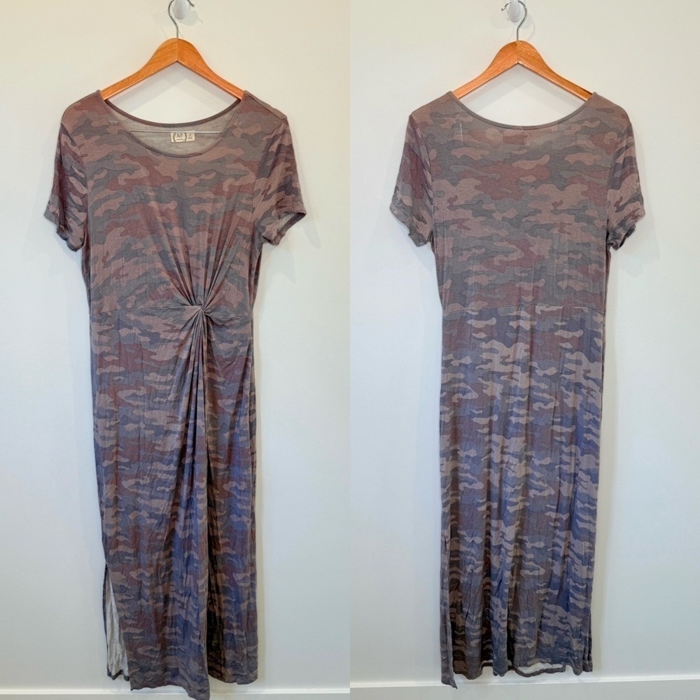 Maurices 24/7 Short Sleeve Camo Maxi Dress (M)